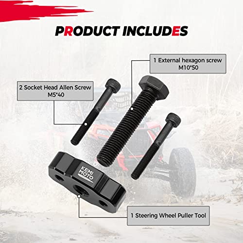 KEMIMOTO UTV Steering Wheel Puller Tool, UTV steering wheel removal