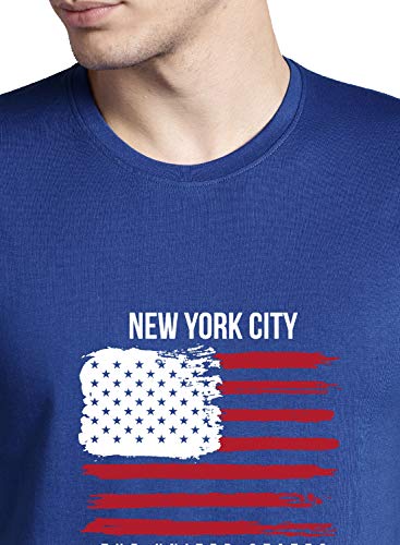Image of ADRO Men's 100% Cotton Regular Fit T-Shirt