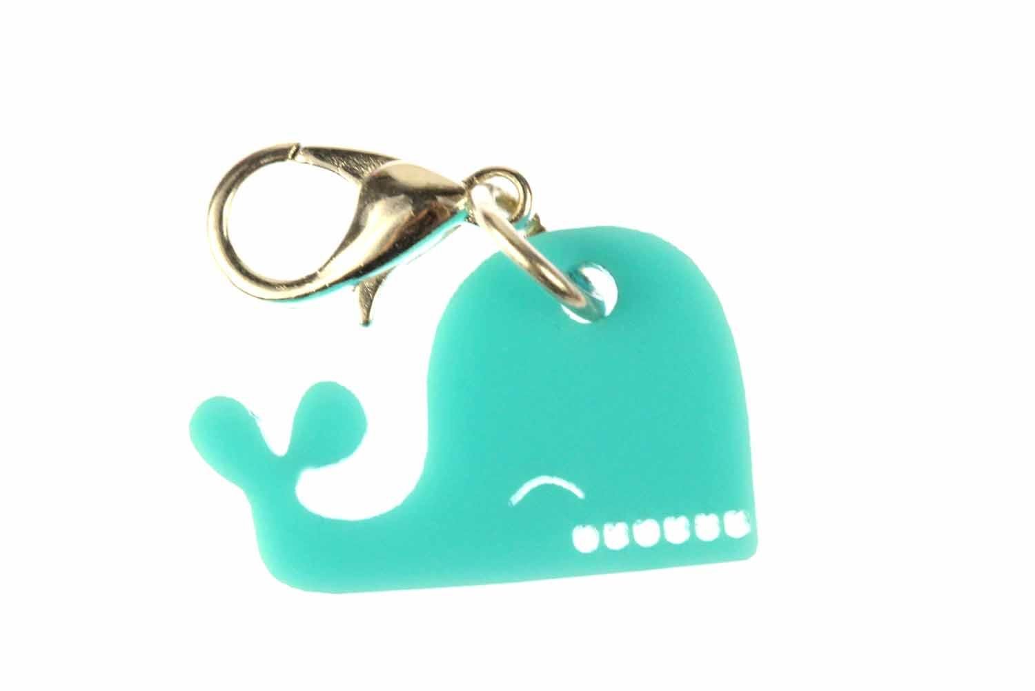 Miniblings Pinna di balena, con cordoncino, blu, rosso, per arrampicarsi, marine, marine, corda per vela, rete da pesca, intrecciata, blu e rosso