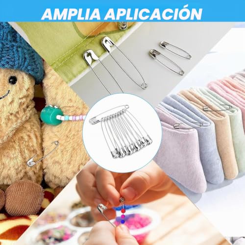 Miniatura 7 de 1000 Imperdibles De Seguridad De 30 Mm De Acero Niquelado Para El Ho
