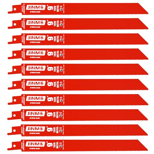10 Pack 9 Inch 20/24TPI Reciprocating Saw Blades for Diablo Sawzall Blades