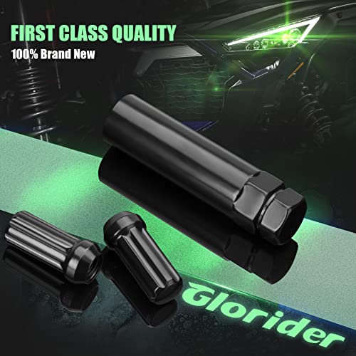 Image of 7 Spline Lug Nuts Key Tuner Large Socket Lugnuts Tool for Wrench with 13 /16inch(21mm) and 7 /8inch(22mm) Hex Replacement 14x1.5 14x2 9 /16 Wheel Lug Nut Drive Lock Black 20mm Inner Diameter