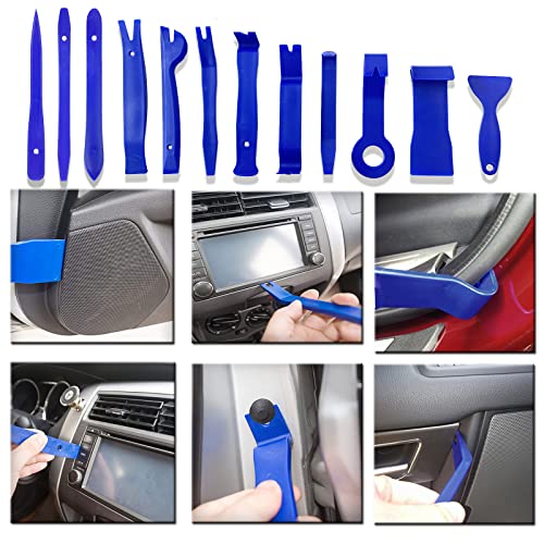 Kitbest Auto Demontage Werkzeuge, 36-teiliges Auto Zierkeile, Verkleidungswerkzeug Set, Innenverkleidungs Befestigungsclips Entferner Reparatur Auto Werkzeugeset