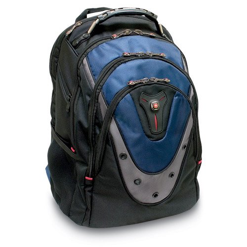 Image of Wenger Ibex 17 inch Laptop Backpack, Men's and Women's Laptop Bag, Black /Gray /Blue
