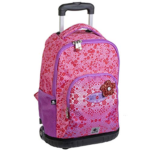Busquets  Mochila Escolar Ruedas Sweet by Mujer  Rosa  Grande