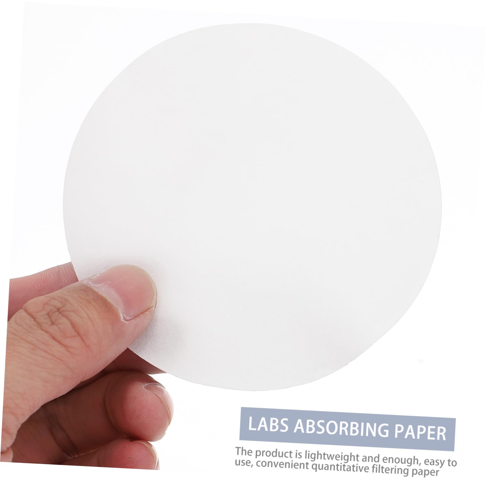 100 Stück Filterpapier 9 Cm – Qualitativ, Mittlere Fließgeschwindigkeit, Für Allgemeine Chemische Laboranwendungen, Weiß