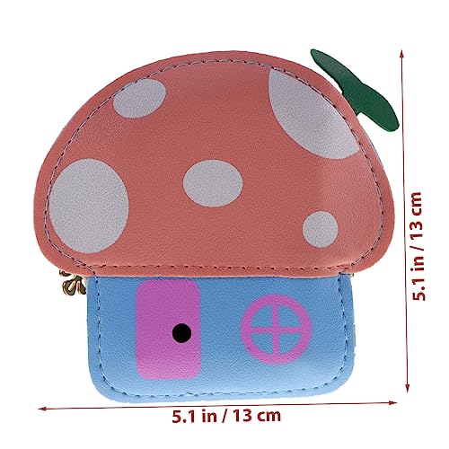 Homoyoyo Kids Mushroom Crossbody Bag Cute Cartoon Coin Purse for Boys and Girls Stylish and Versatile Lightweight Change Bag for Toddlers and Children Random Color2