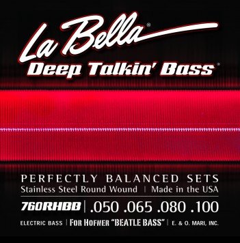 La Bella 760FHBB Flatwound Beatle Bass - Magna Music