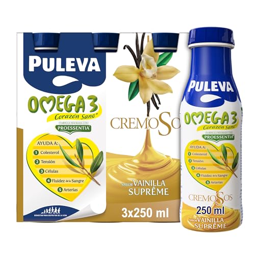 Puleva Omega Cremoso Vainilla Supreme, 3x250 ml