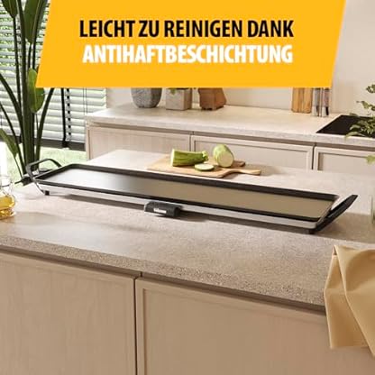 Tristar Tischgrill slim XL - Große Backfläche von 90 x 23 cm - Einstellbarer Thermostat - Antihaftbeschichtung - Herausnehmbare Fettauffangschale - Leicht zu reinigen - BP-2669 – Bild 7