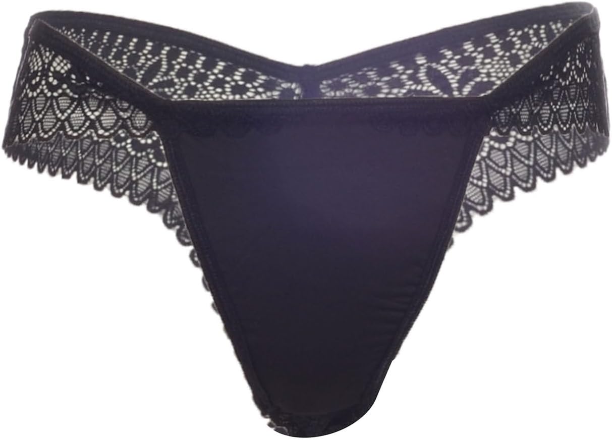 Women's Cotton Panties G String Briefs Panty Innerwear Underwear (Pack of 1) Free Size Black