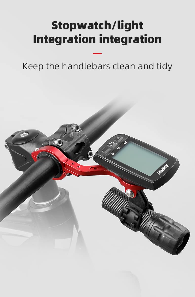 Support Vélo Multifonction - Compatible Garmin, Cateye, Bryton, GoPro Et Lampes