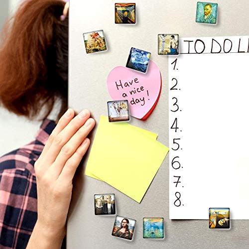 Glass Magnets for Refrigerator - Funny Fridge Magnets - Decorative Magnets for Whiteboard - Cute Locker Magnets for Boys and Girls - Refrigerator Magnets for Office and Kitchen - 10 PCs