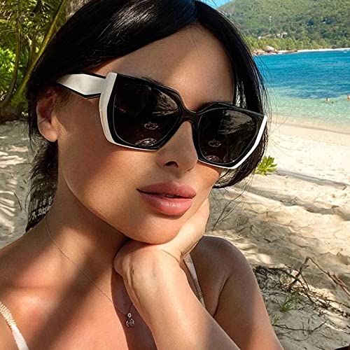 Retro Polygon Cat Eye Sunglasses Women Sunglasses Vintage Gradient Shades UV400 Men Sun Glasses3