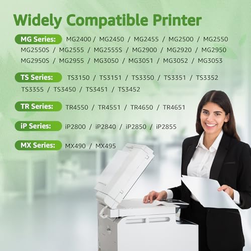 GREENSKY 545XL Black Ink Cartridge Replacement for Canon 545 Black Ink Cartridge PG545 XL PG545XL PG-545XL for Pixma TS3350 TS3150 TS3355 TS3450 TS3451 TS3452 MG3050 MG2550 MG2950 TR4650 (2 Black) - Image 2