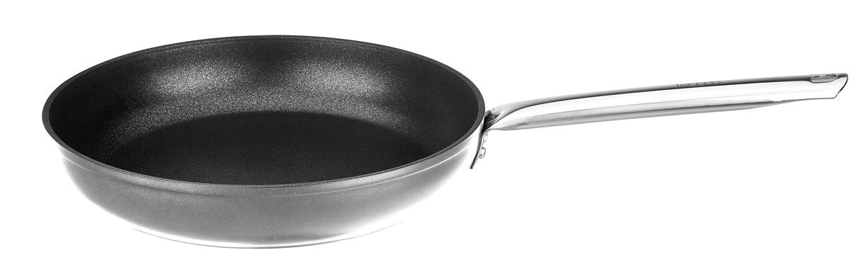 Leggno Master Titanium 26Cm Tava, Çelik Sap Metalik Gri
