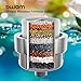 15 Stage Shower Filter - Shower Head Filter - bwdm Hard Water Filter, Remove Chlorine Heavy Metals and other Impurities, Vitamin C Water Softener Reduces Dry Itchy Skin, Dandruff (Chrome)