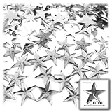 The Crafts Outlet 144pc Loose Flatback Acrylic Rhinestones Star 10mm - 46ss Flatback Crystal Clear