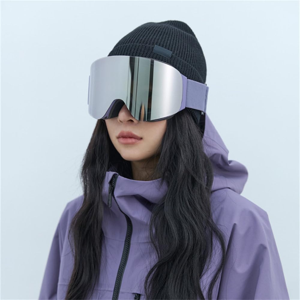 Lunettes de ski et de snowboard haute définition antibuée à double verre pour homme et femme (2025)