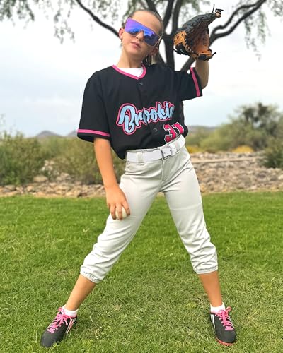 Stelle Cintos de beisebol/softbol/Fastpitch para meninas, esportivos, elásticos, ajustáveis, uniform
