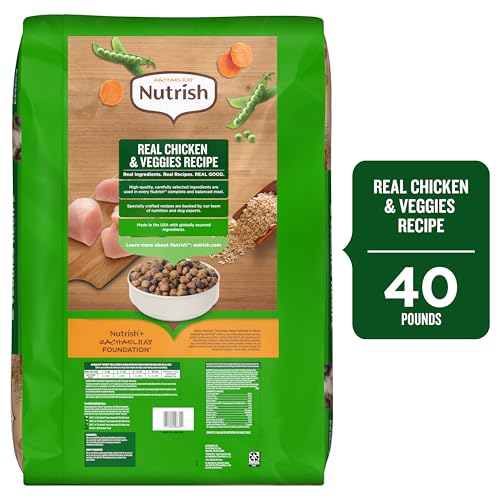 Nutrish Rachael Ray Adult Dry Dog Food Real Chicken & Veggies Recipe, 40 lb. Bag (Packaging May Vary) - Image 4