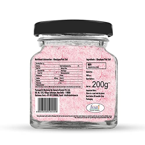 Image of Chef Urbano Himalayan Pink Salt 200 g | Pure & Natural | Mineral Rich Salt | Low Sodium | Packed with 84 Minerals | Glass Bottle (Pack of 3)