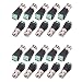 WildHD 20 Pack BNC Balun Connector Camera Terminal Male Adpater CCTV Surveillance Video Cameras Coaxial/Cat5/Cat6(BNC Balun Connector)