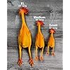 Medium Rubber Chicken Dog Toy: Safe and Squeaky Fun for Playtime