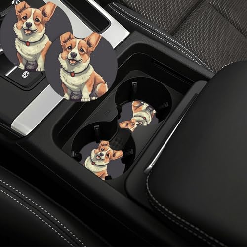 Portavasos para carro 2 piezas goma negra miniatura 1