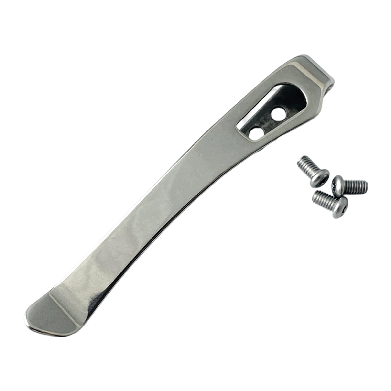 Apglsxy Silver Rustproof 420 Nonrust Pockets Cutter Clip 6G Light Tool Accessories Includes 3 Screws For Craft Projects Lightweight Pockets Clip