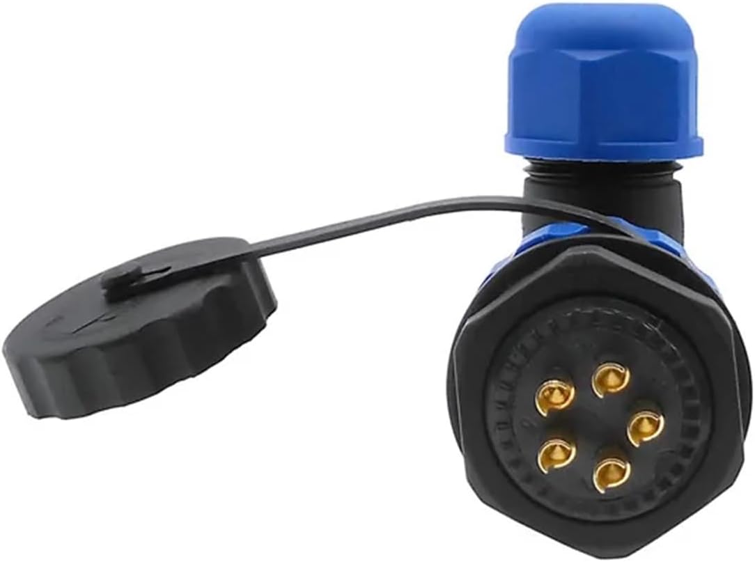 1PCS SP20 Angle connectors Waterproof Connector 2/3/4/5/6/7/8/9/10/12/14Pin IP68 Cable Connector 90 Degree Elbow(6 pin)