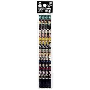 Amazon | サンスター文具 鬼滅の刃 鉛筆 4B 4本 S5016827 | 鉛筆