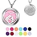 HooAMI Aromatherapy Essential Oil Diffuser Necklace - A Mother & Daughter Locket Pendant