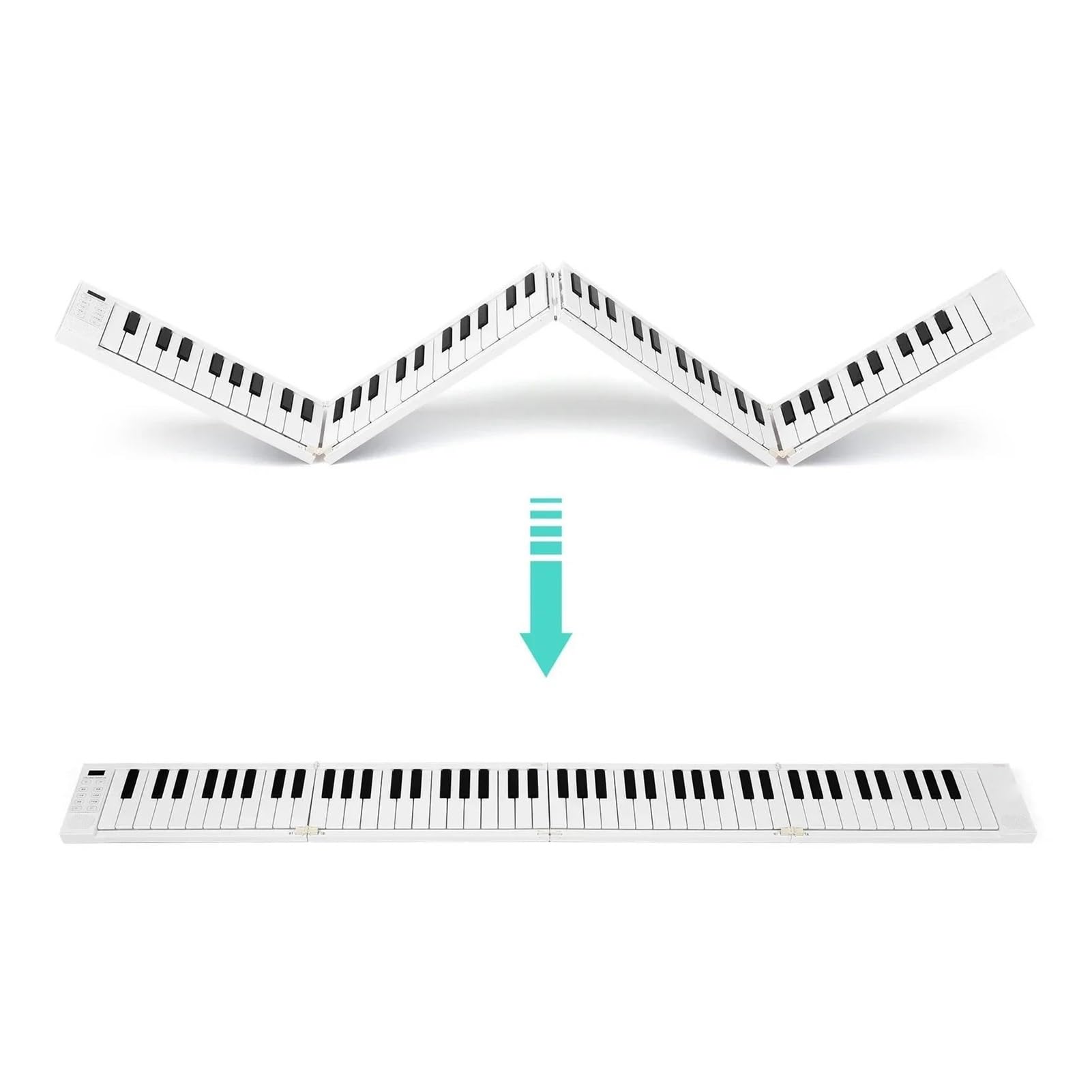 Tastiera Elettronica Professionale 88 Keye Pianoforte Pieghevole Pianoforte Digitale Tastiera Elettronica Portatile