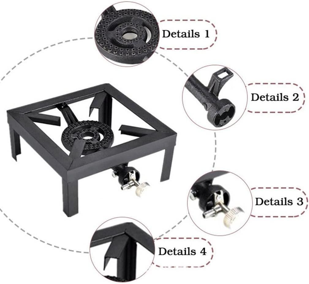 Gas Boiling Cast Iron Burner Large Stove Outdoor Cooker Iron Frame Portable Fire Control Stove Kitchen Accessories