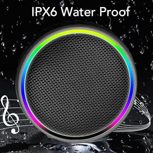 Mini enceinte Bluetooth portable avec ventouse pour ambiance douche et bain - 4