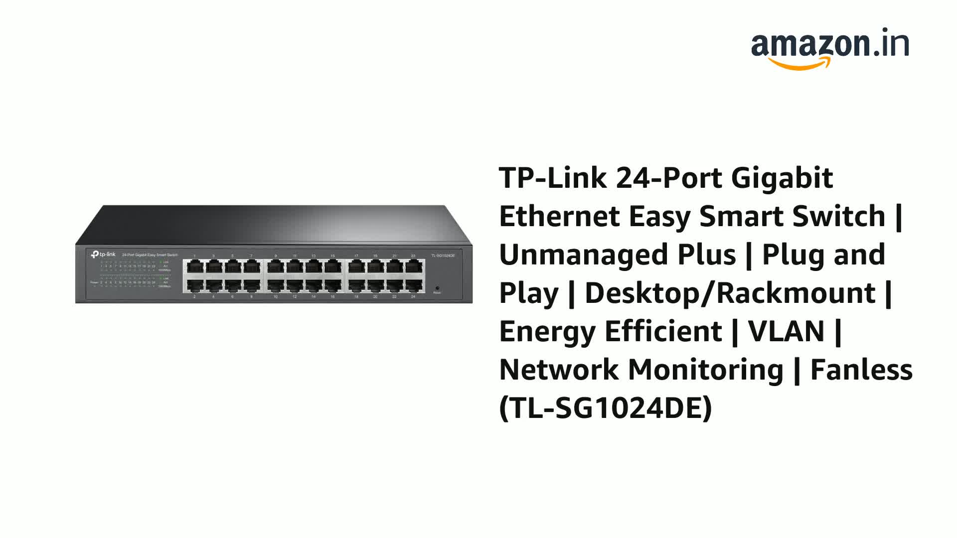 TP-Link TL-SG1024DE 24-Port Gigabit Ethernet Easy Smart Switch