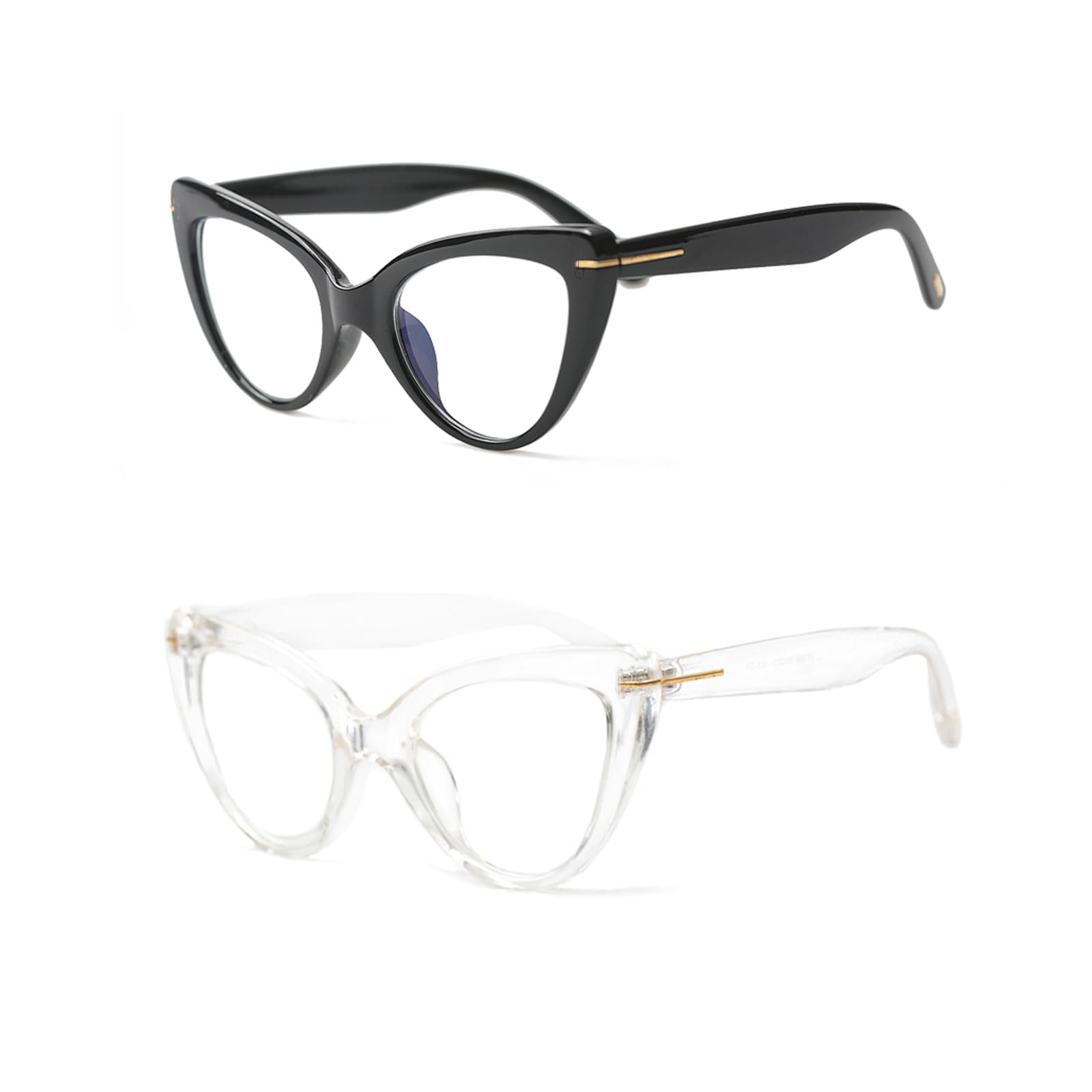 Amazon.com: COVESATO Oversized Cat Eye Reading Glasses for  display picture 1