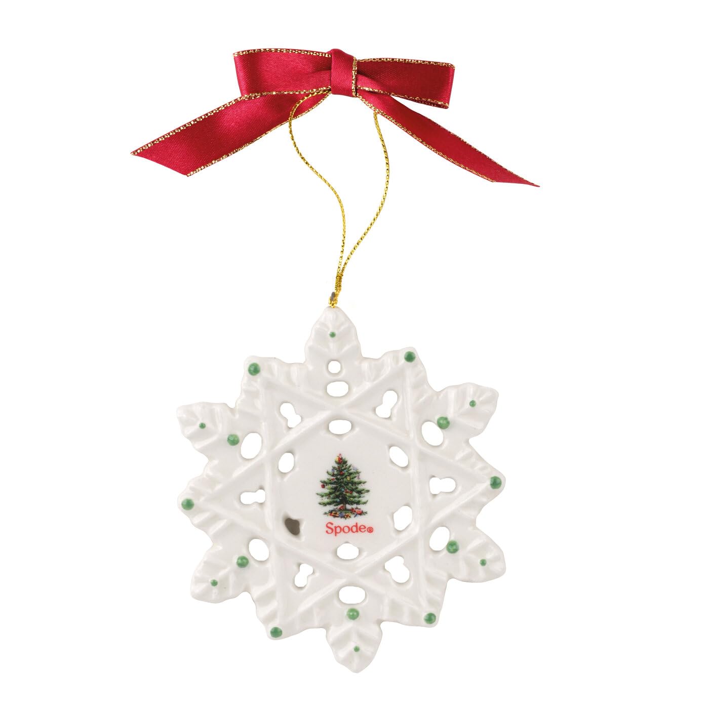 Spode Colourful Snowflake Christmas Tree Decoration