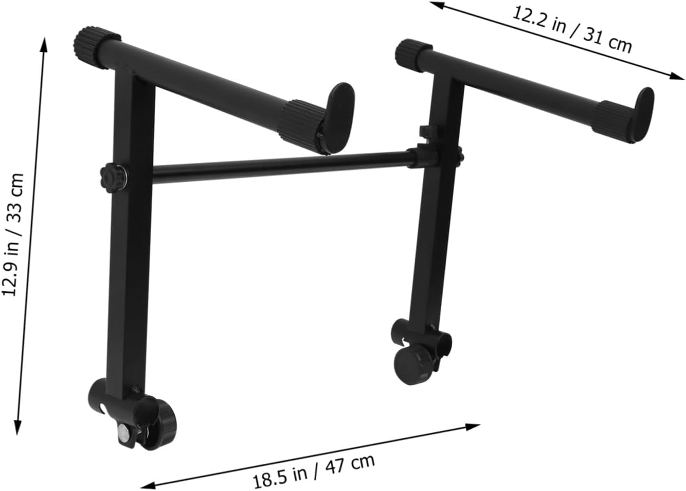 Double Tube Electronic Piano Stand with Non-slip Design Practical Digital Keyboard Holder for Home Use Sturdy Instrument Placing Rack Compatible with Electronic Keyboards