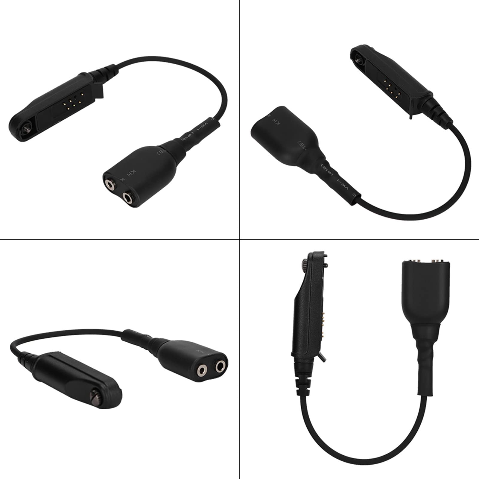 Tosuny Adattatore Cavo Audio walkie-Talkie K-Head 2Pin per BF-9700 A-58 UV-XR UV-5S GT-3WP UV-9R Plus, interfaccia K 2Pin Porta Cuffie UV-5R, Accessori