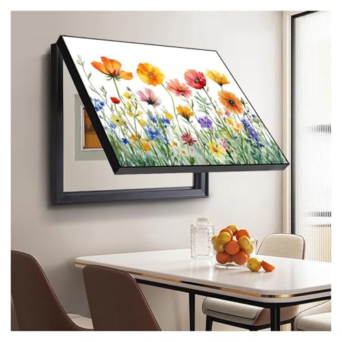 Panneau électrique décoratif pour salon et couloir, décoration murale élégante, 70 x 50 cm, parfait pour cacher des peintures de comptoir, design moderne