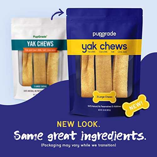 Pupgrade Yak Milk Dog Chews - Long-Lasting, All-Natural Alternative To Rawhide - Protein-Rich, Gluten-Free, Grain-Free - 5 Small Chews - 1.5Oz #TOP1