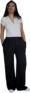 Mint Designs Womens A-Royal Crepe Wide Leg Pants - Casual Fit with Pockets Business Casual Pants (pack of 1)