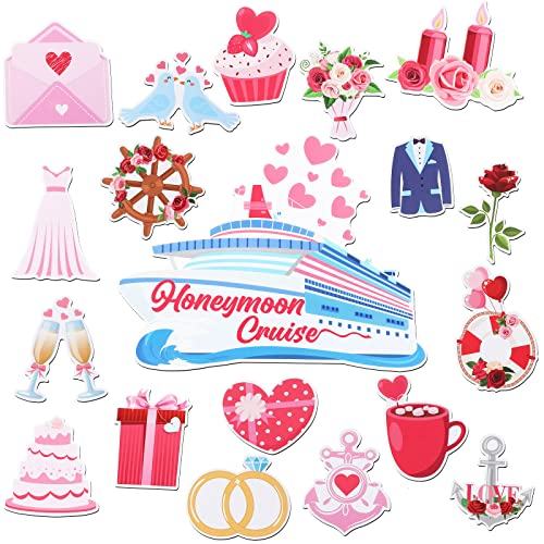 Decoraciones magnéticas para puertas boda 19 piezas