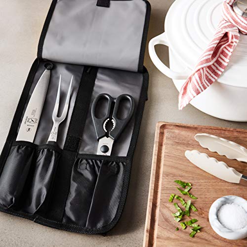 Mercer Culinary Genesis 4-Piece Forged Carving Set, Steel/Black #TOP5
