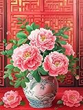 Photo Gallery fiore dipingere con i numeri adulti peonia pittura con i numeri bambini principianti fai da te paint by numbers con pennelli pittura a pigmento acrilico kit decora la casa 100x135cm (con telaio) -28cc Photo Gallery fiore dipingere con i numeri adulti peonia pittura con i numeri bambini principianti fai da te paint by numbers con pennelli pittura a pigmento acrilico kit decora la casa 100x135cm (con telaio) -28cc