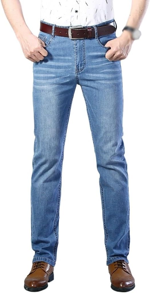 Solid Color Skinny Jeans Business Casual Stretch