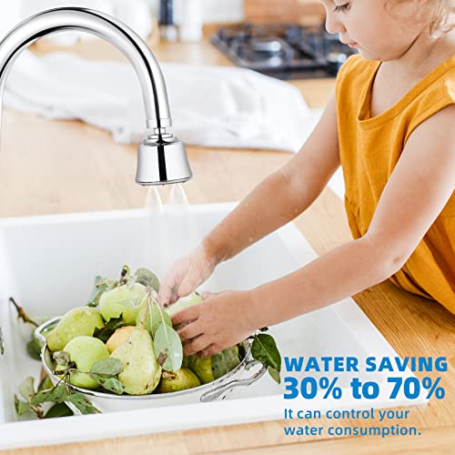 Faucet Sprayer Attachment, 360 Rotate Kitchen Faucet Aerator, 4 Water Sprayer Anti-Splashing Kitchen Faucet Head For Kitchen And Bathroom,Water Saving Kitchen Sink Aerators #TOP6