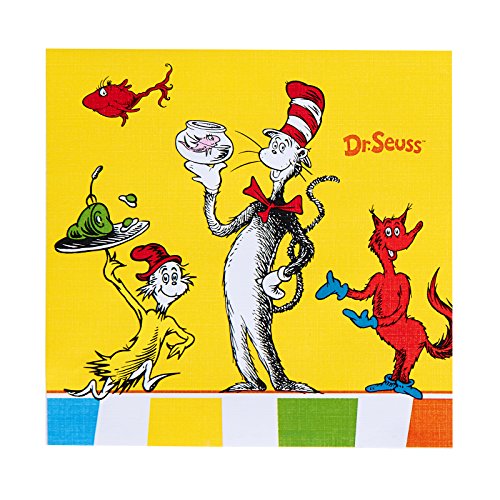 Birthday Express Dr. Seuss Favorites Beverage Napkins, Set of 20